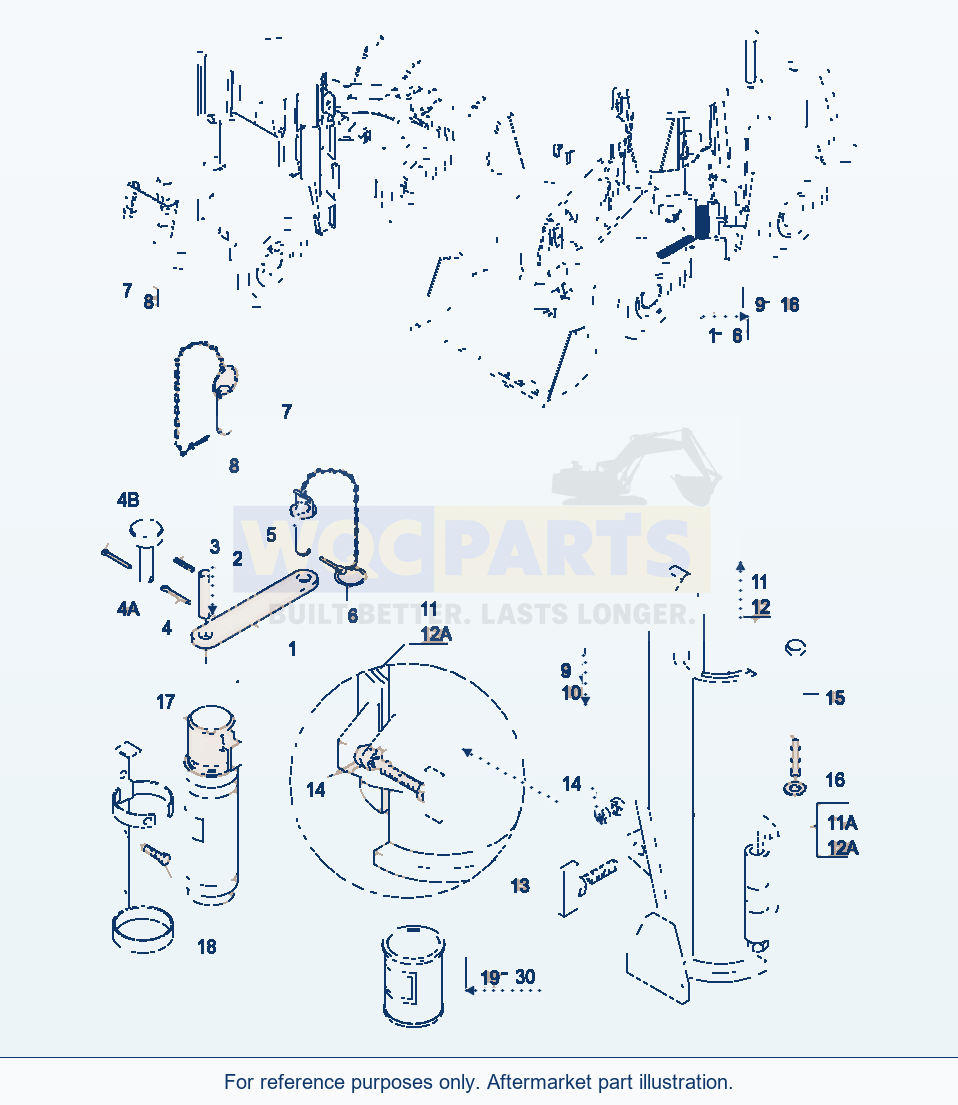 Komatsu WA380-3 Tools And Accessory (Gj2K1824) parts diagram