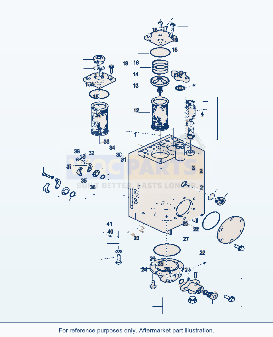 Komatsu WA380-3 Oil Tank parts diagram