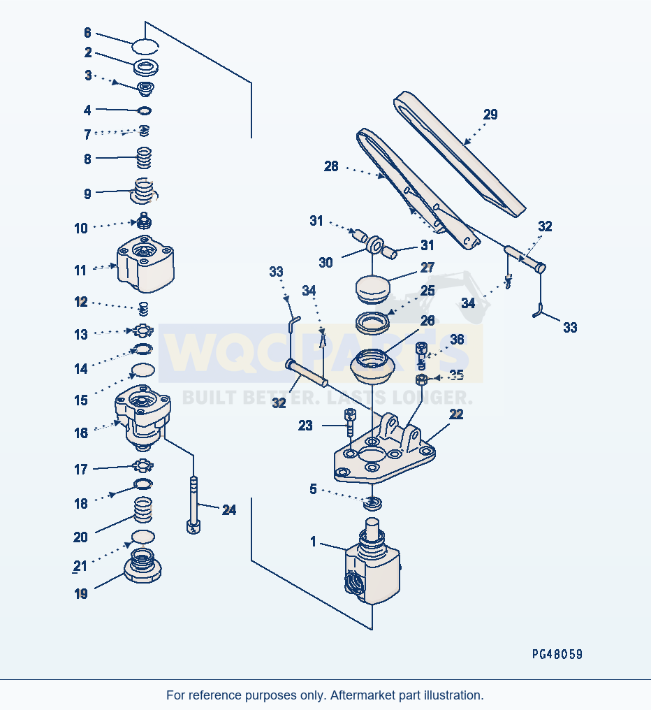 Komatsu WA380-3 Brake Valve (Tandem Type)(#50001-) parts diagram