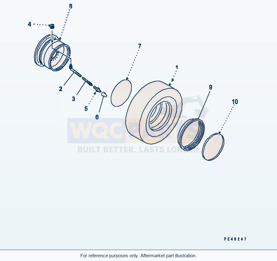 Komatsu WA380-3 Wheel And Tubeless Tire(#50001-) parts diagram