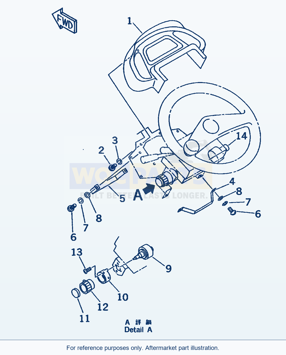 Komatsu WA380-3 Instrument Panel (With Cab)(#50001-) parts diagram