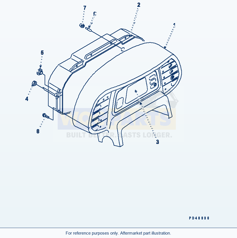 Komatsu WA380-3 Main Monitor (Inner Parts)(#50001-) parts diagram
