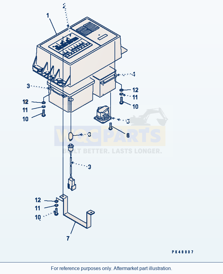 Komatsu WA380-3 Maintenance Monitor (Inner Parts)(#50001-) parts diagram