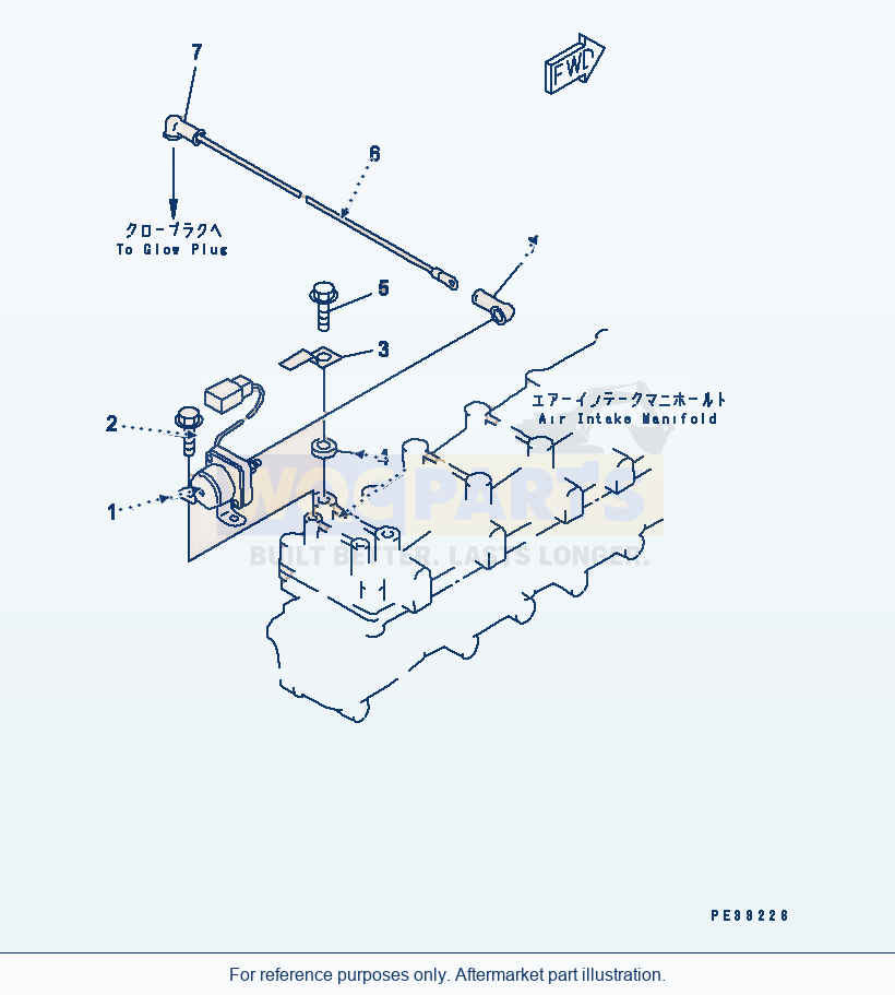 Komatsu WA380-3 Grow Relay(#15614-) Serial 53001-UP parts diagram