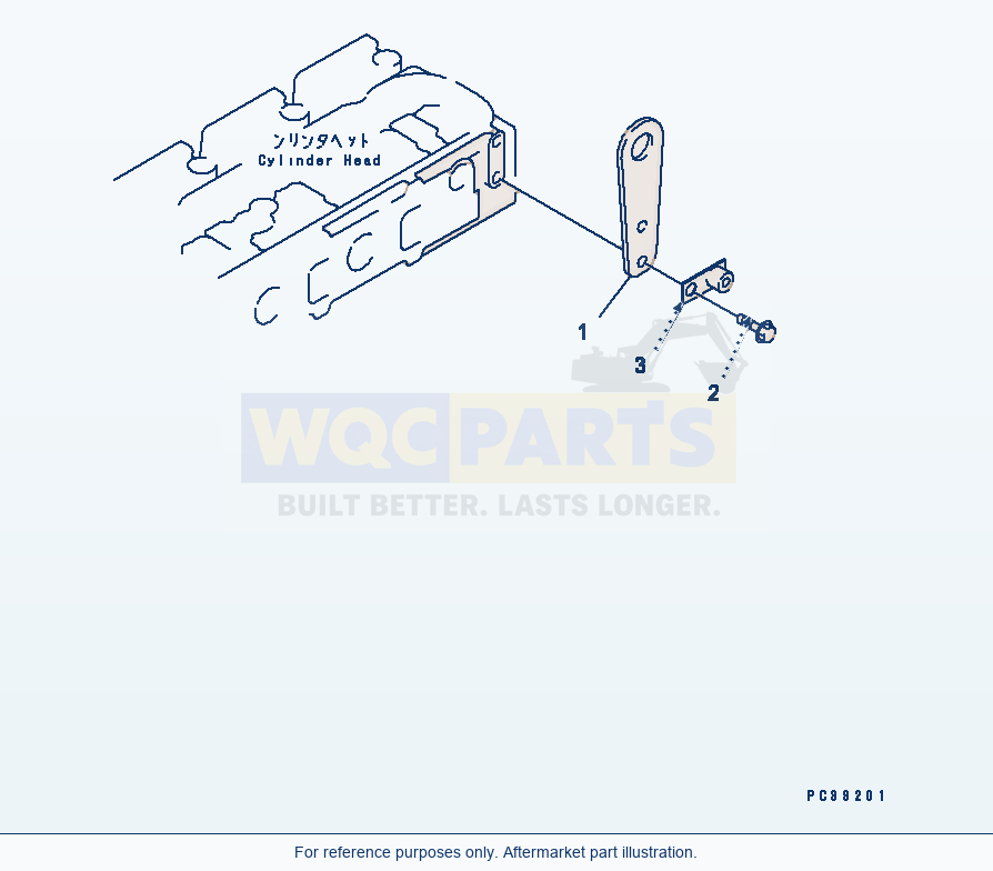 Komatsu WA380-3 Rear Hanger(#15614-) Serial 53001-UP parts diagram