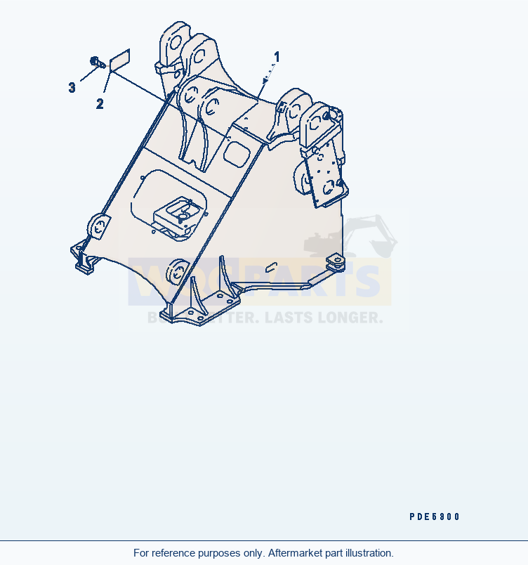 Komatsu WA380-3 Front Frame Serial 53001-UP parts diagram
