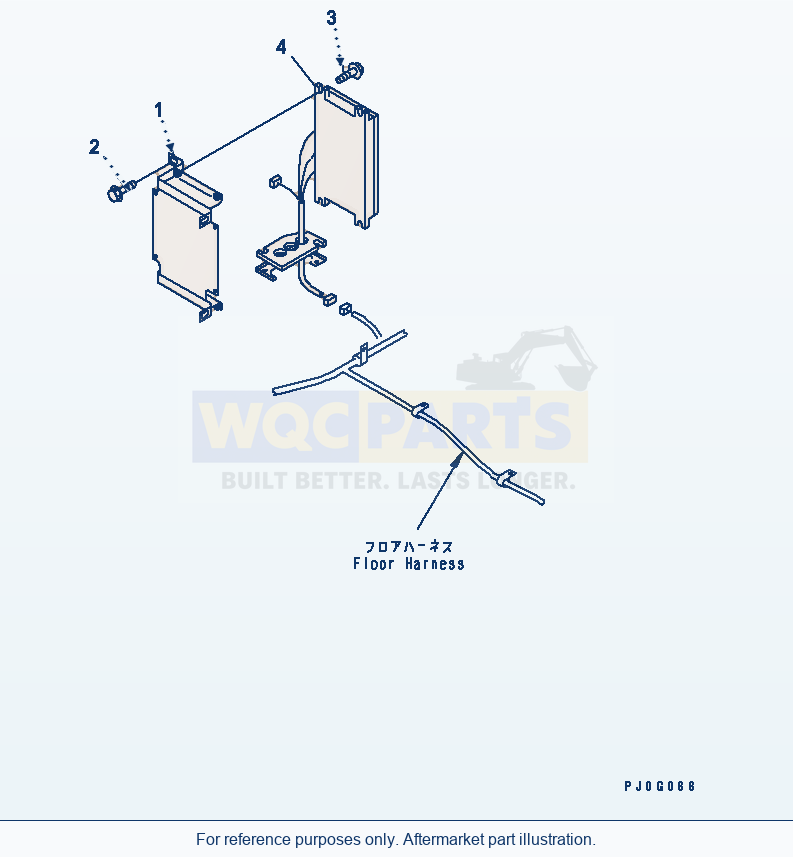 Komatsu WA380-3 Floor (Controller Mounting Parts)(#54101-) parts diagram