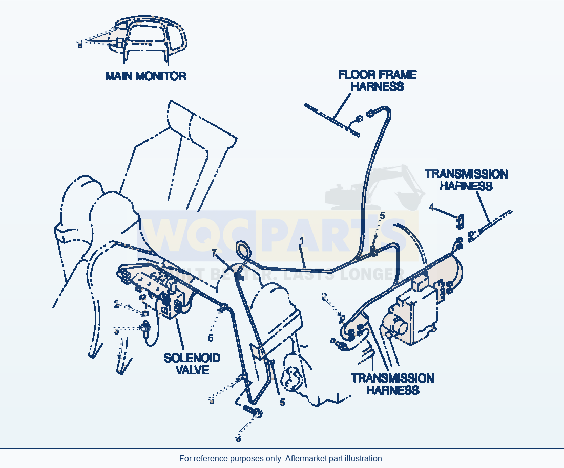 Komatsu WA380-3MC Electrical System - E.C.S.S. Line parts diagram