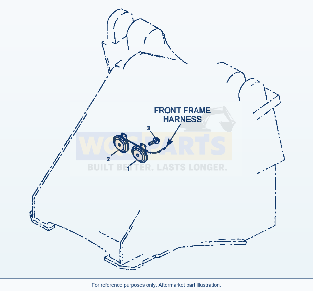 Komatsu WA380-3MC Horn parts diagram