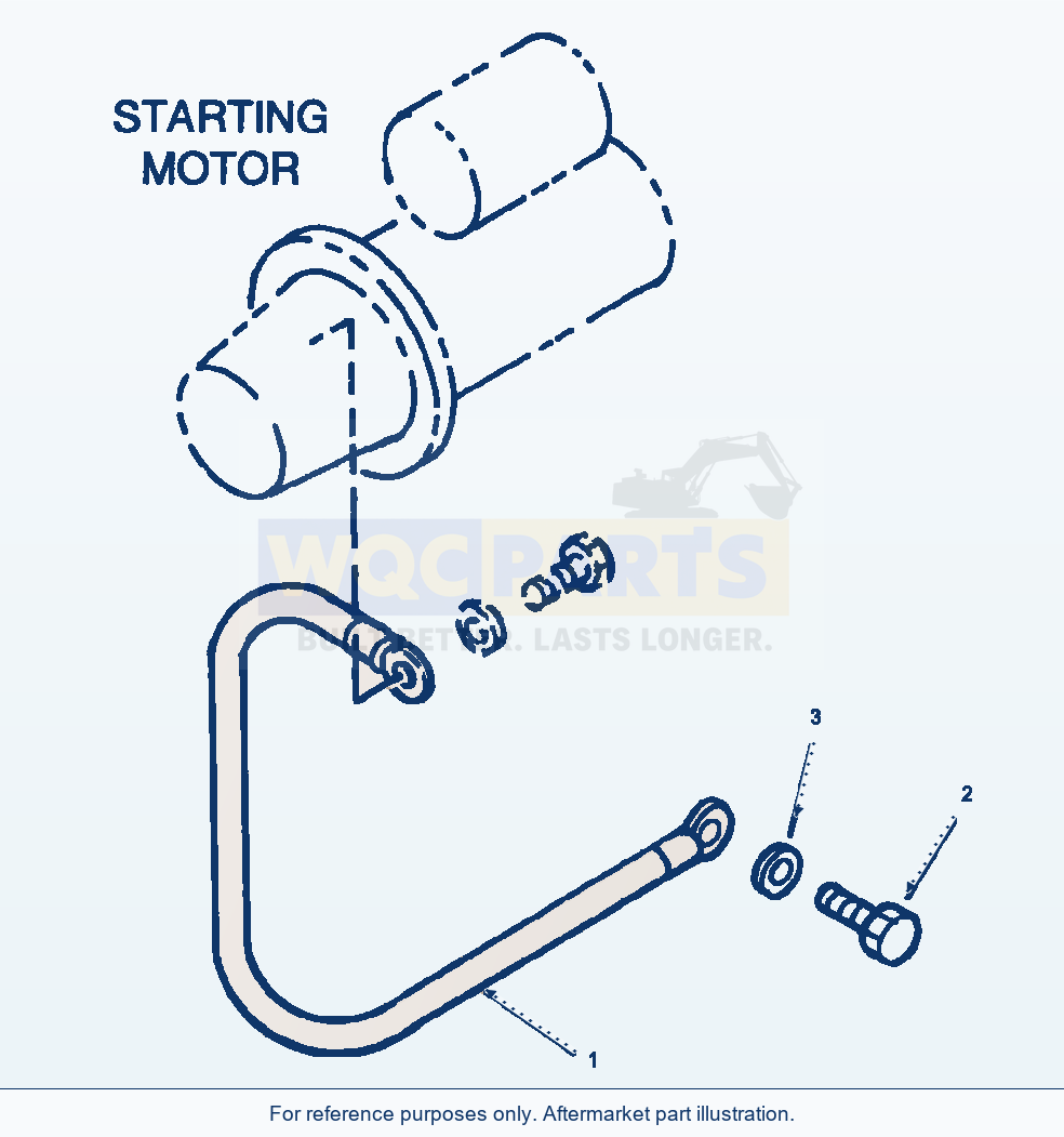 Komatsu WA380-3MC Engine - Ground Wire parts diagram