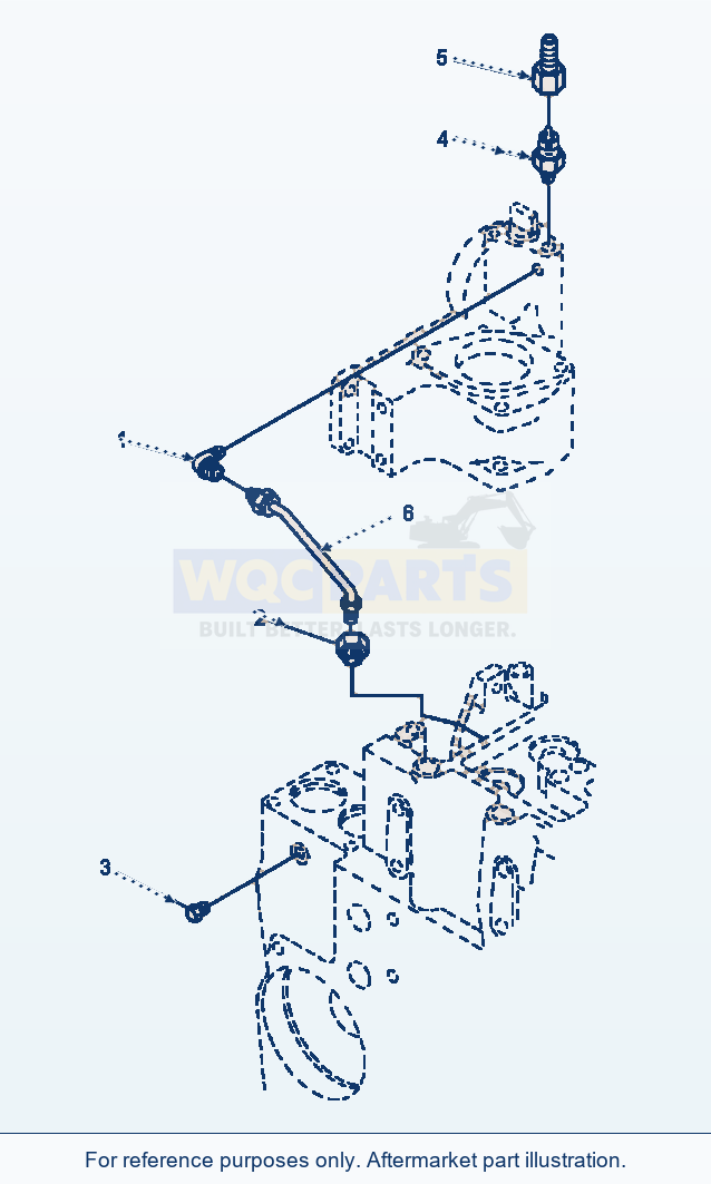 Komatsu WA380-3MC Block Vent Plumbing parts diagram