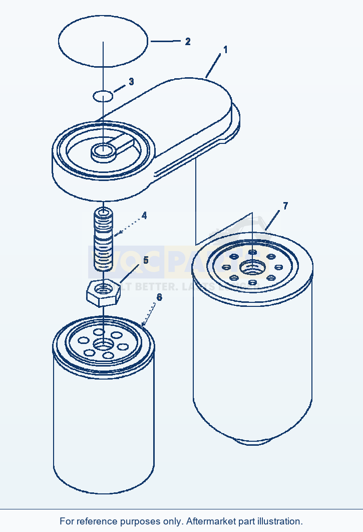 Komatsu WA380-3MC Fuel Filter parts diagram