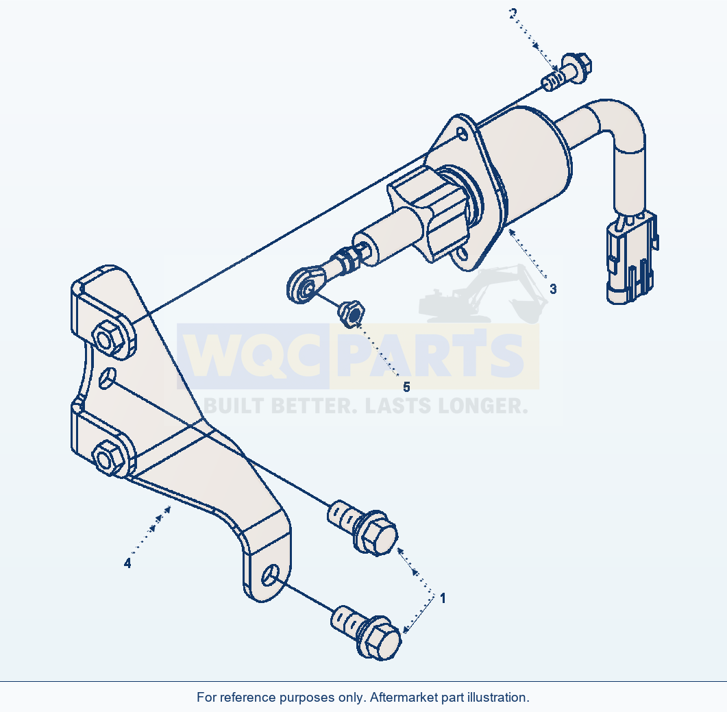Komatsu WA380-3MC Fuel Pump Solenoid parts diagram