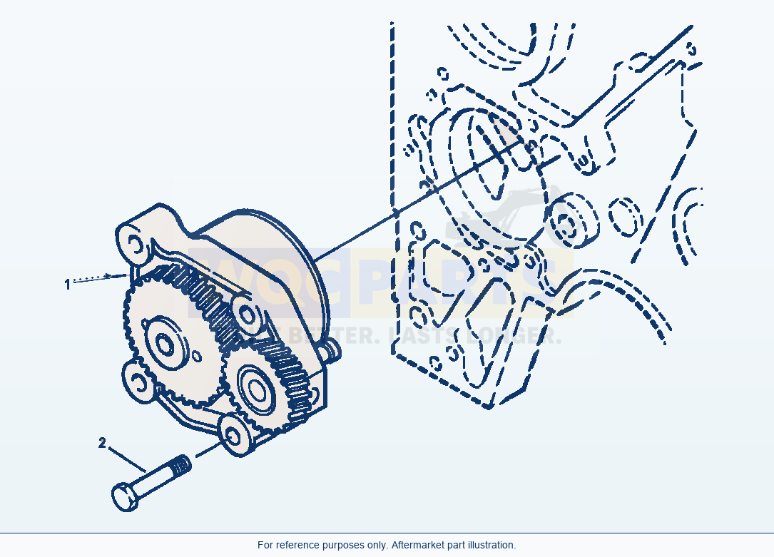 Komatsu WA380-3MC Lubrication Oil Pump parts diagram