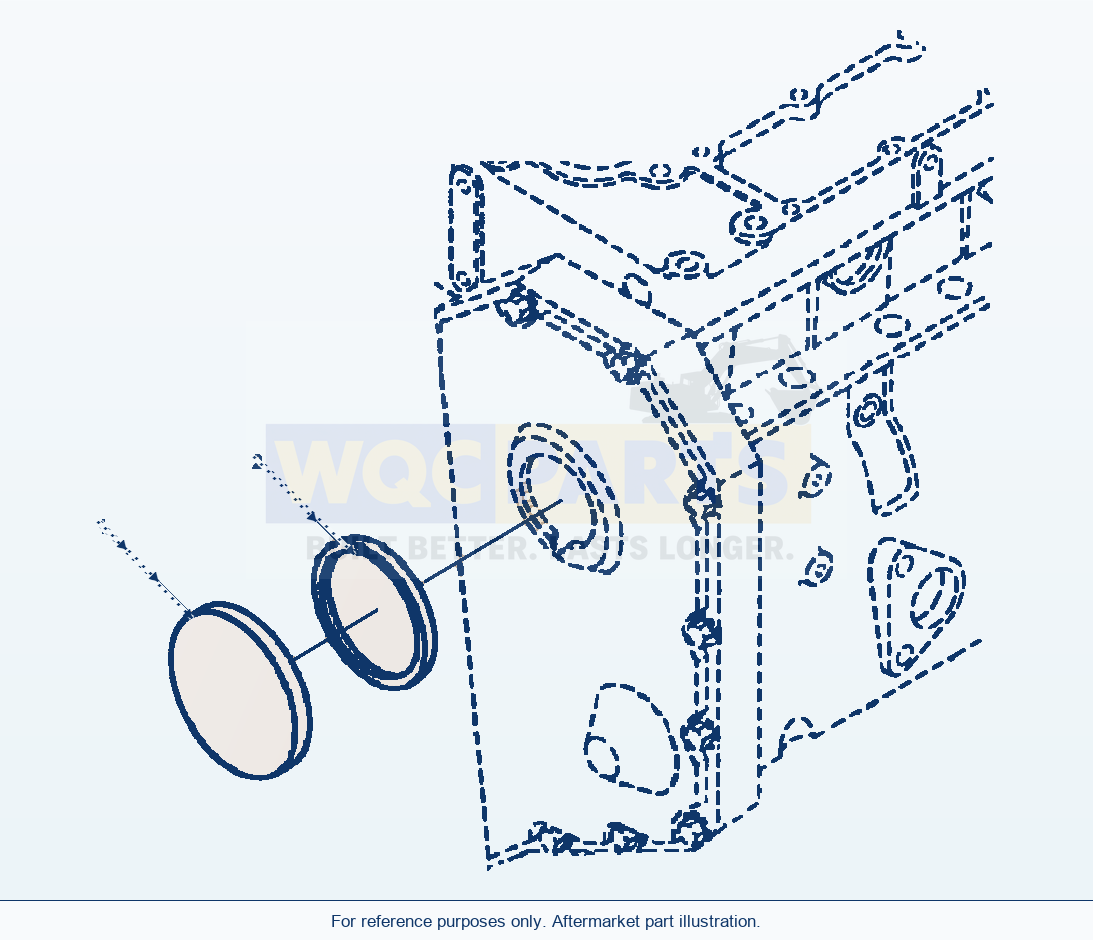 Komatsu WA380-3MC Mechanical Tach Drive Cover parts diagram