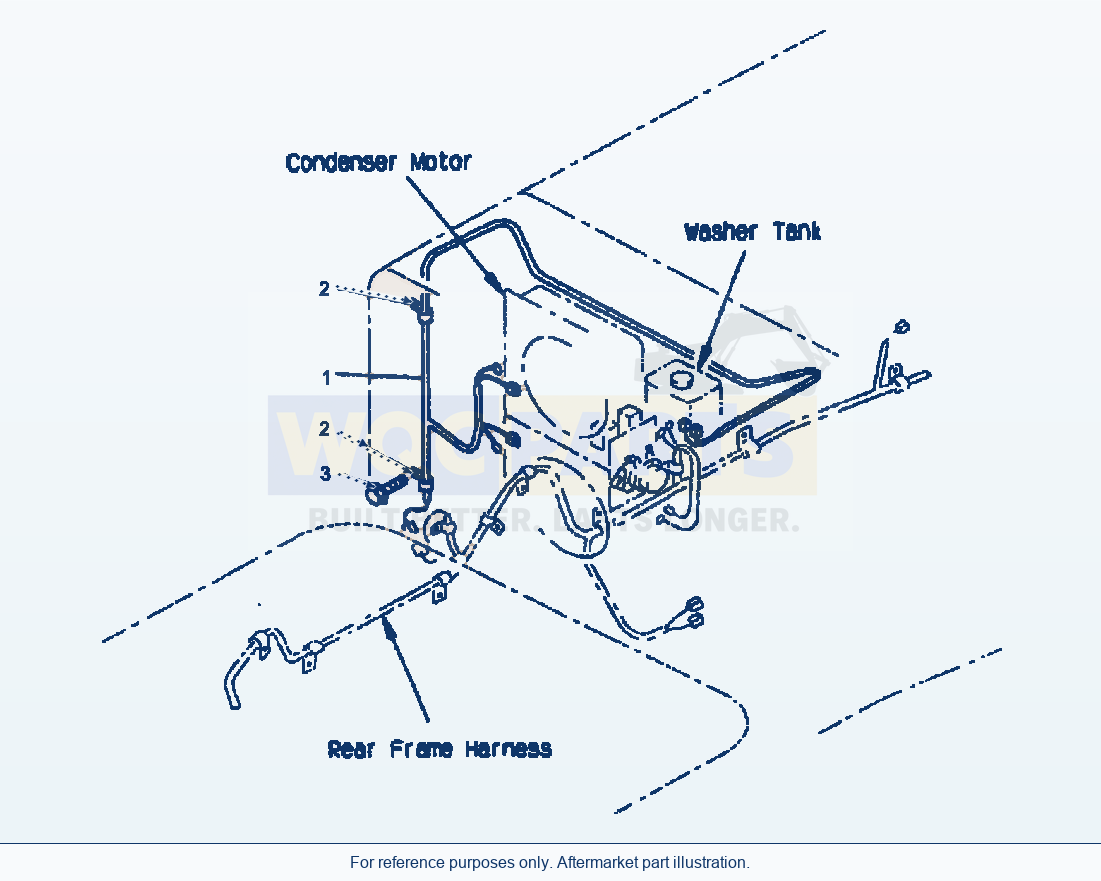 Komatsu WA380-3MC Bulkhead - Harness parts diagram