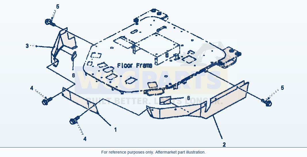 Komatsu WA380-3MC Floor Cover parts diagram