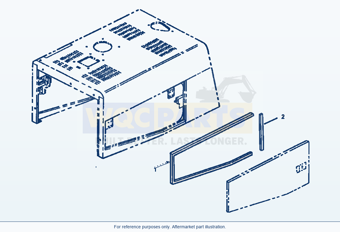 Komatsu WA380-3MC Hood - Door Seal parts diagram