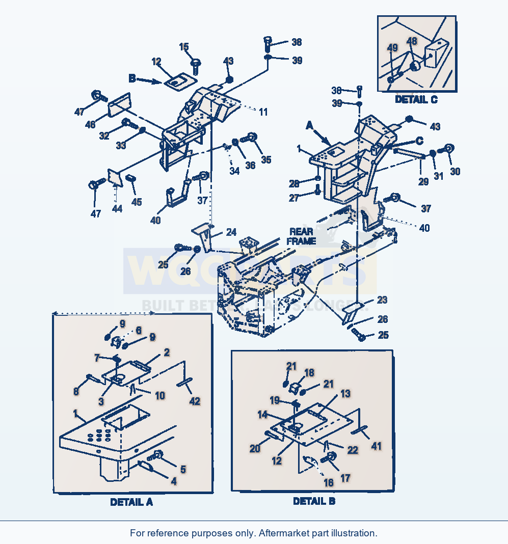 Komatsu WA380-3MC Rear Fender And Ladder parts diagram
