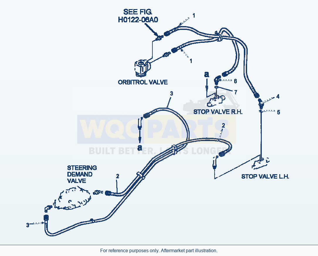 Komatsu WA380-3MC Steering Demand Valve - Stop Valve Line parts diagram
