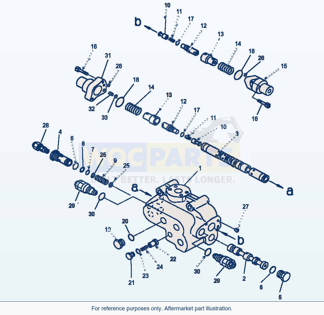Komatsu WA380-3MC Steering Demand Valve parts diagram