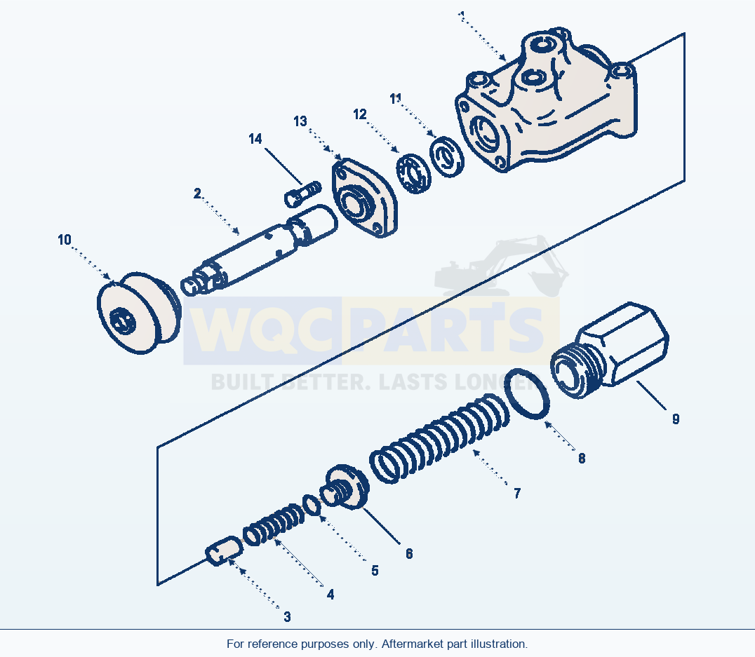 Komatsu WA380-3MC Steering Hydraulic Line - Stop Valve parts diagram
