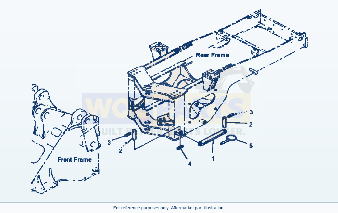 Komatsu WA380-3MC Lock Bar parts diagram