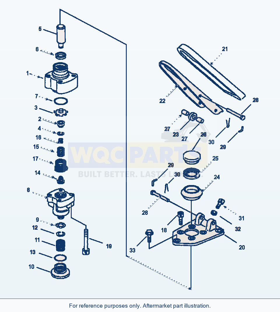 Komatsu WA380-3MC Brake Control - Single Brake Valve parts diagram