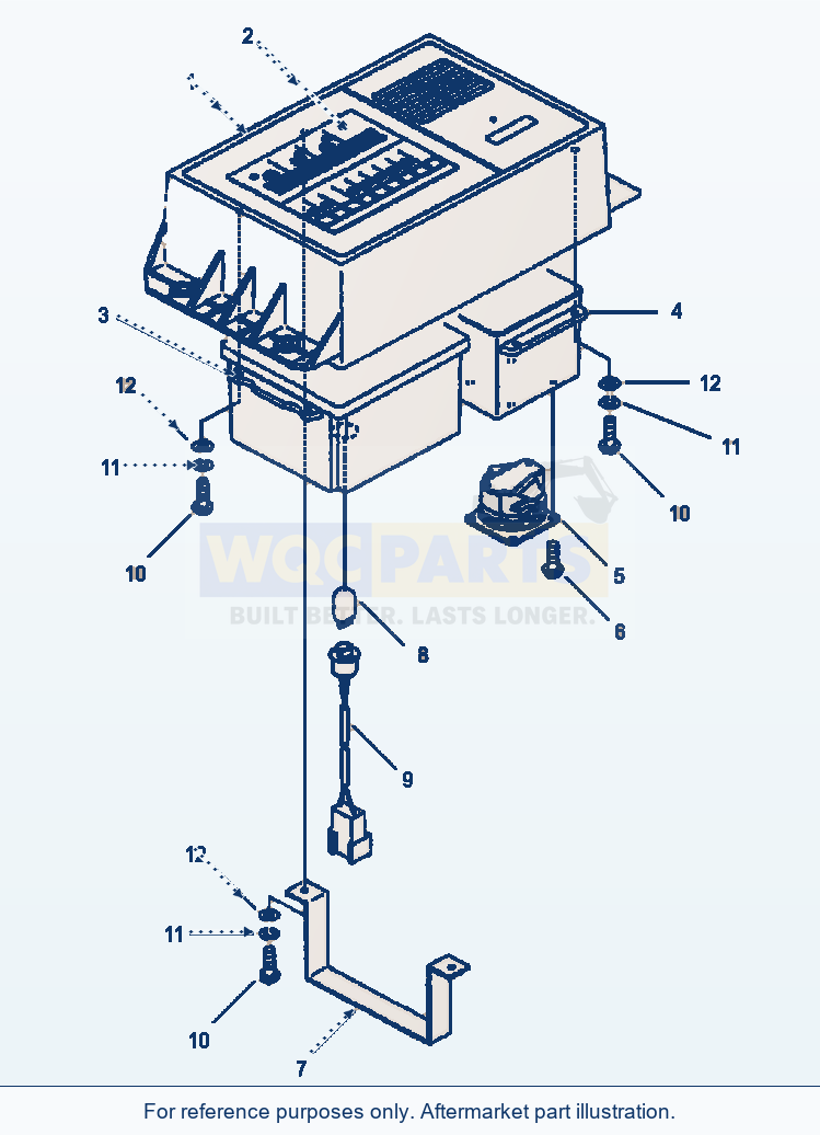 Komatsu WA380-3MC Maintenance Monitor parts diagram