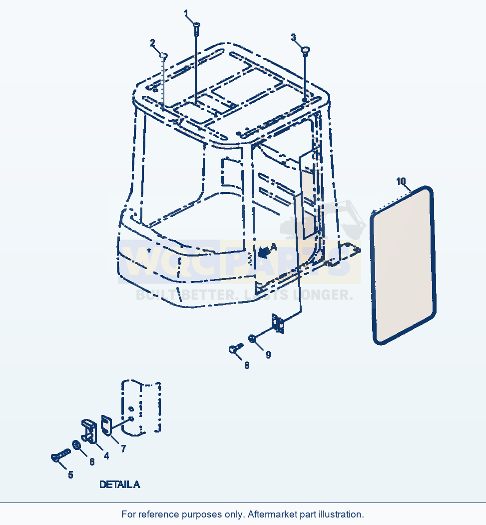 Komatsu WA380-3MC Operator'S Cab - Cab And Door Lock parts diagram