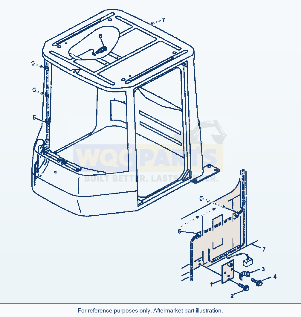 Komatsu WA380-3MC Operator'S Cab - Electrical Mounting parts diagram