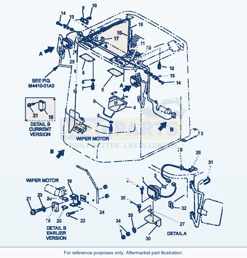 Komatsu WA380-3MC Operator'S Cab - Electrical System parts diagram
