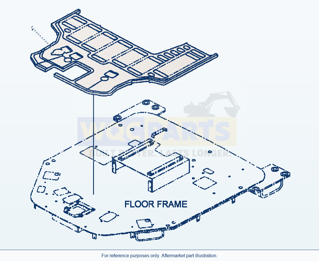 Komatsu WA380-3MC Operator'S Cab - Floor Mat parts diagram