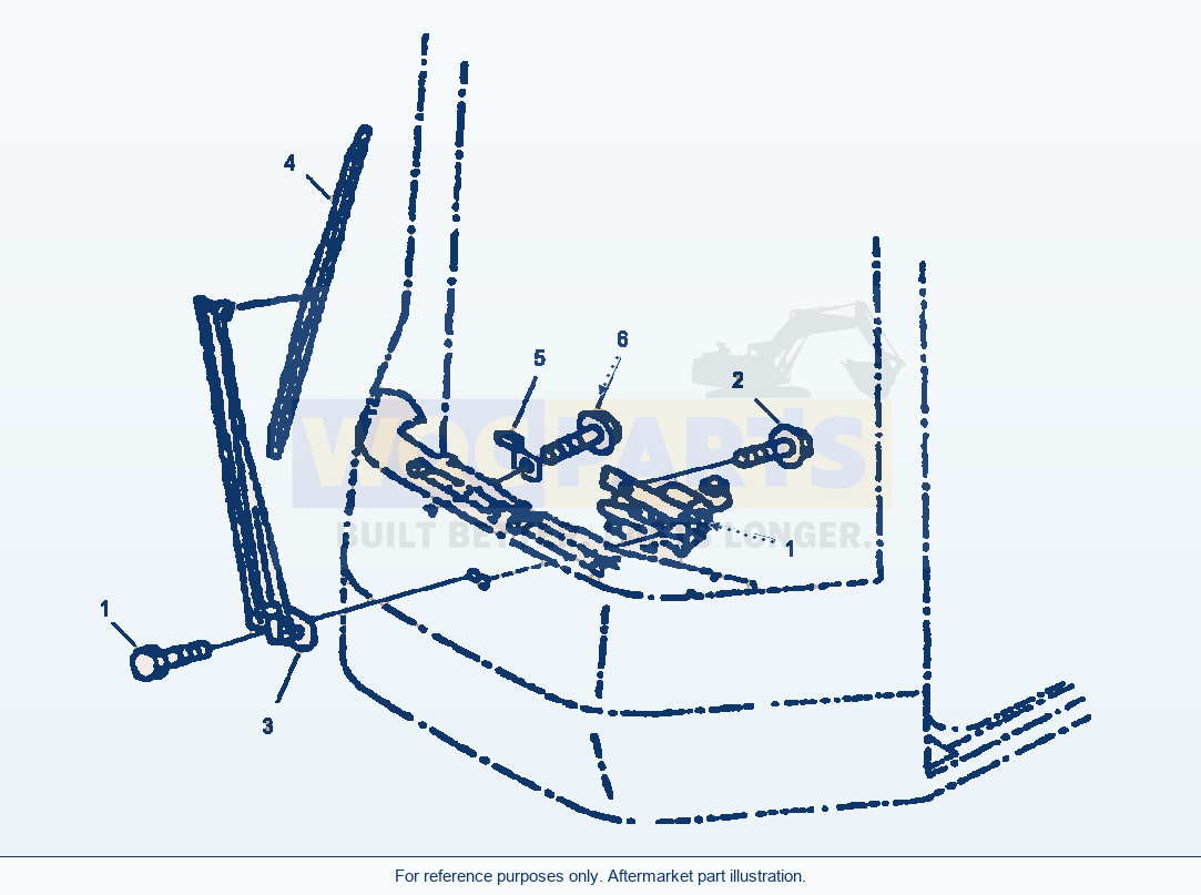 Komatsu WA380-3MC Operator'S Cab - Front Wiper parts diagram