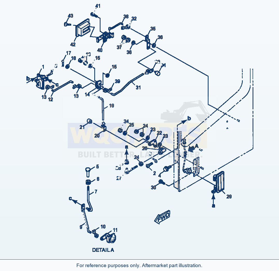 Komatsu WA380-3MC Operator'S Cab - L.H. Door Lock parts diagram