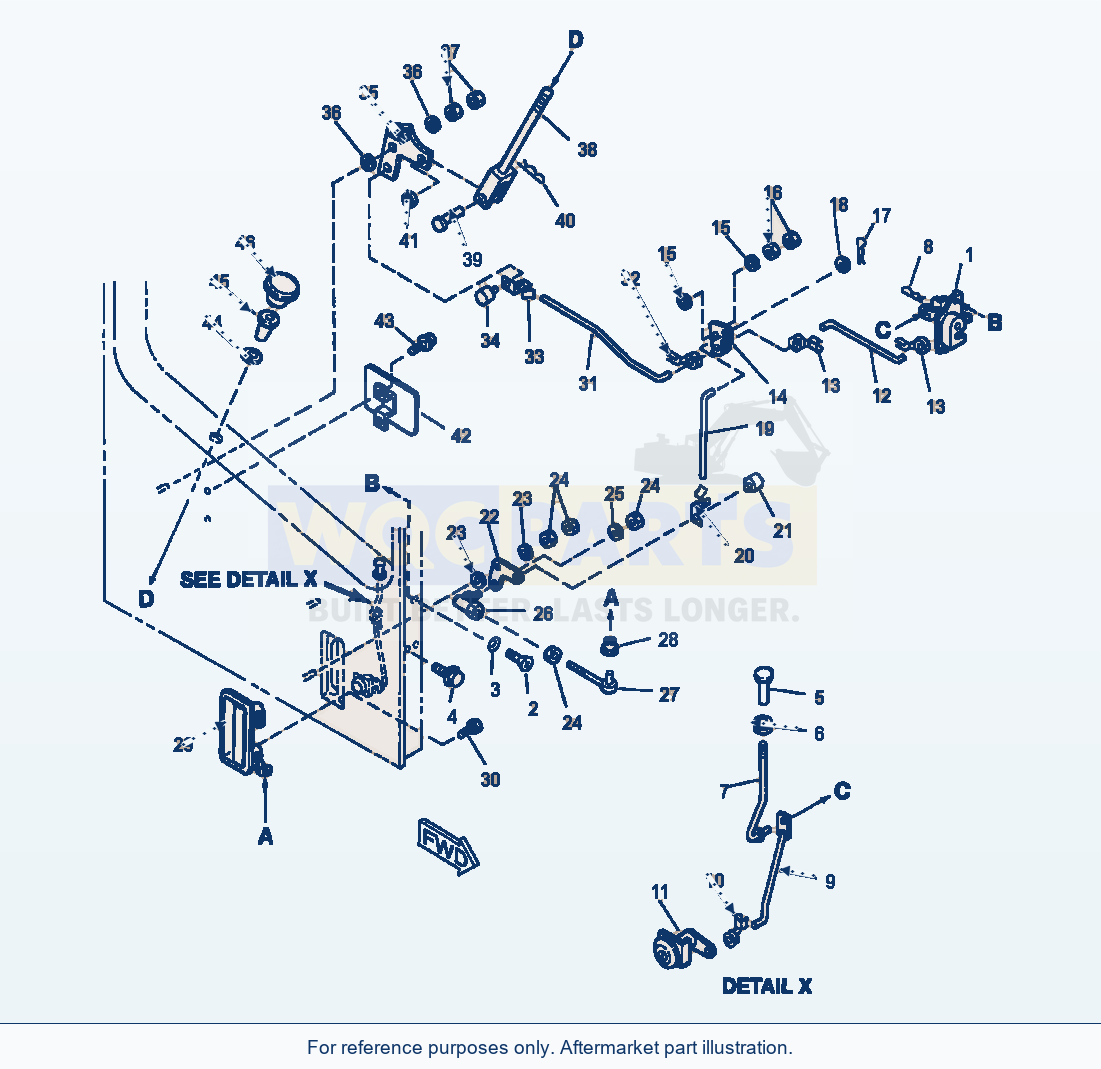 Komatsu WA380-3MC Operator'S Cab - R.H. Door Lock parts diagram