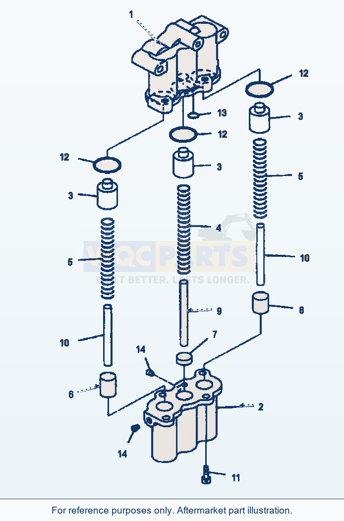 Komatsu WA380-3MC Transmission - Accumulator Valve parts diagram