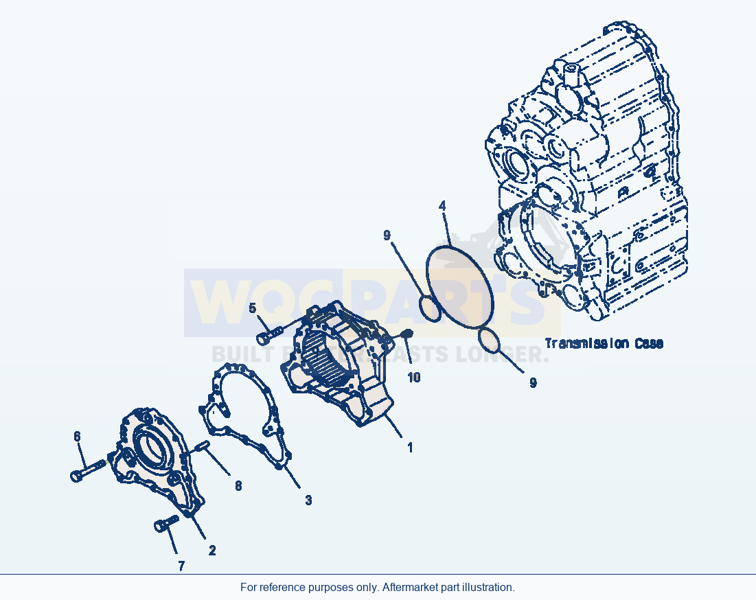 Komatsu WA380-3MC Transmission - Clutch And Brake Housing parts diagram