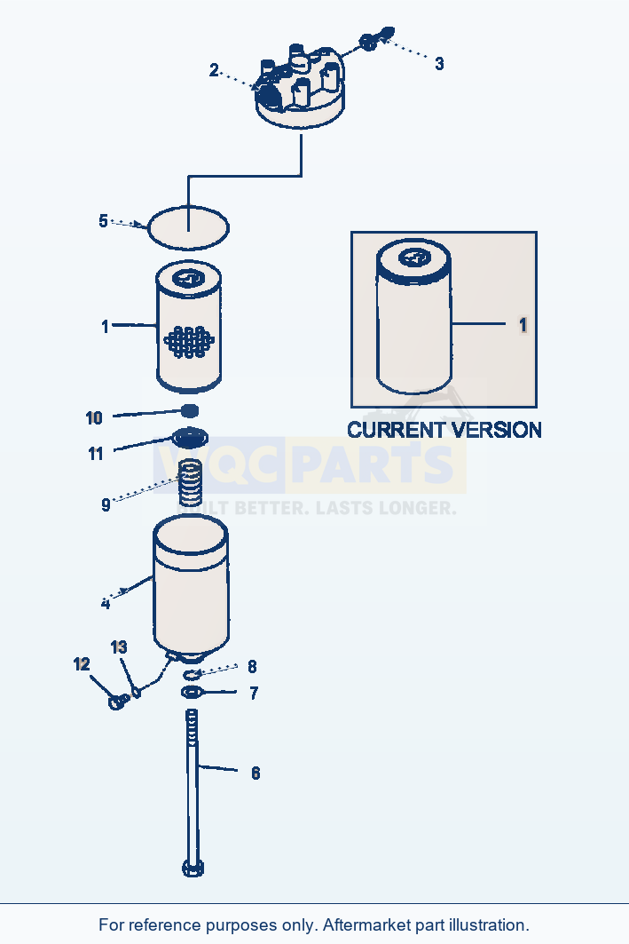 Komatsu WA380-3MC Transmission - Oil Filter parts diagram