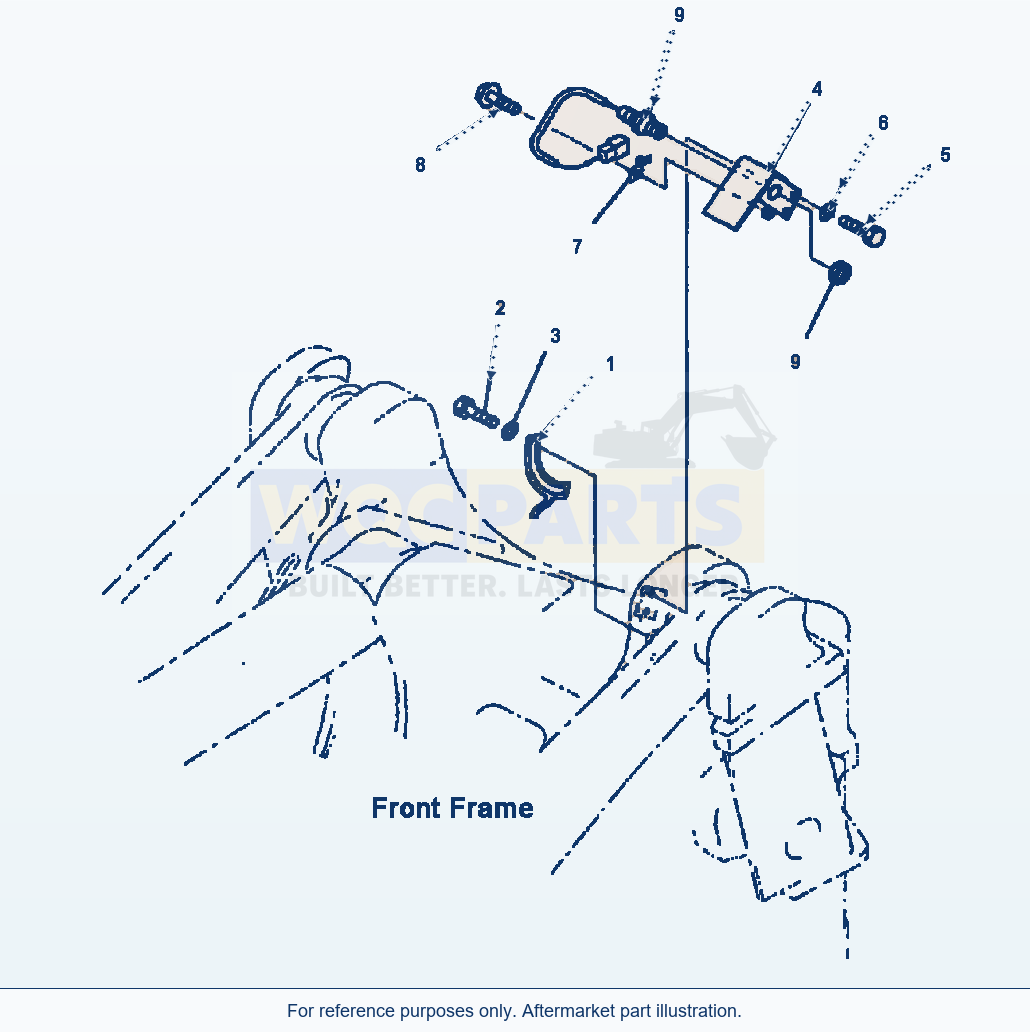 Komatsu WA380-3MC Boom Assembly - Boom Kick-Out parts diagram