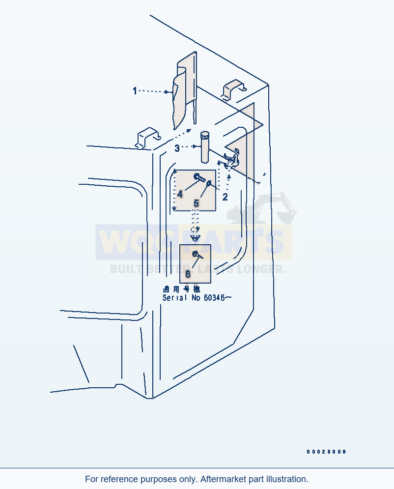 Komatsu WA380-5-SN Red Fuse And Red Flag (Snow Removing Spec.) parts diagram