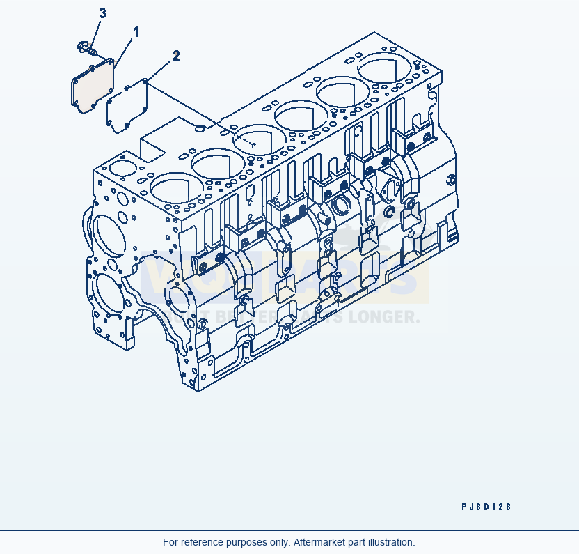 Komatsu WA380-5-SN Breather Cover (Cylinder Block) parts diagram
