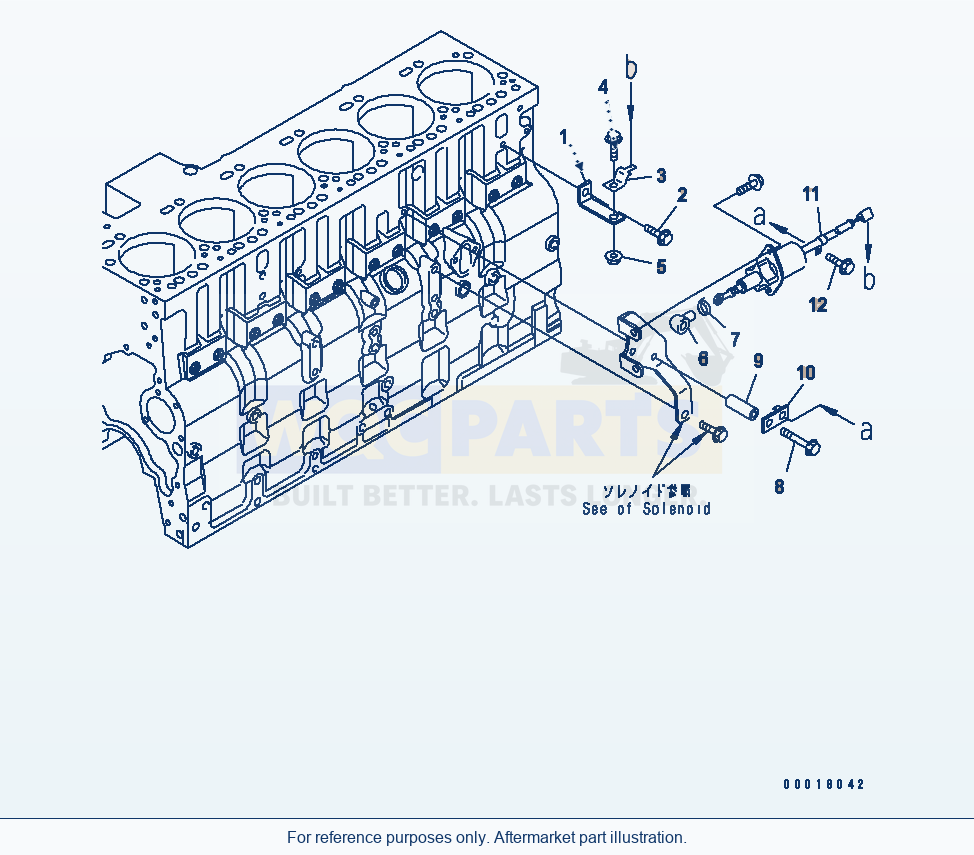 Komatsu WA380-5-SN Solenoid Mounting(#26801639-) parts diagram