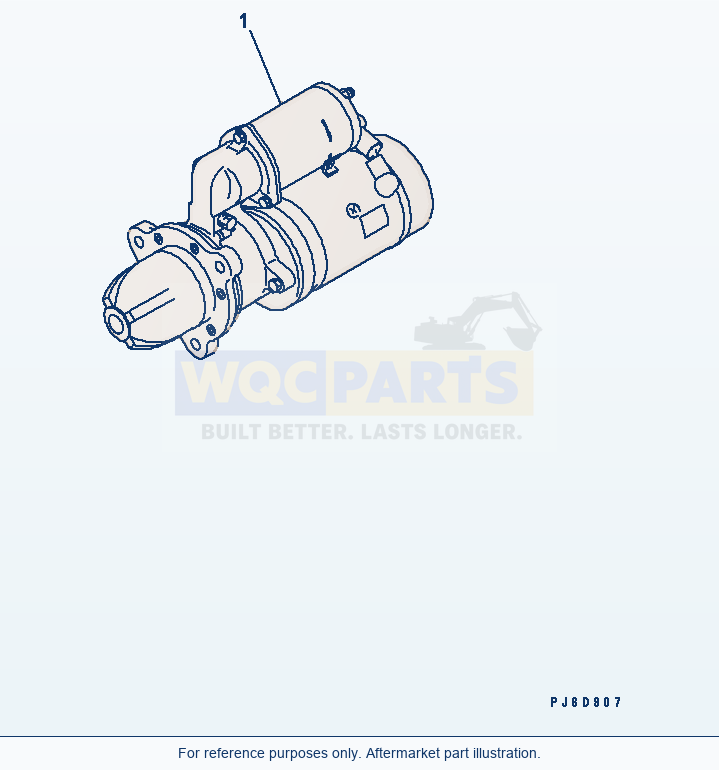 Komatsu WA380-5-SN Starter Motor (11Kw)(#26800719-) parts diagram