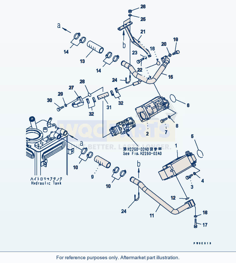 Komatsu WA380-5-SN Hydraulic Pump parts diagram