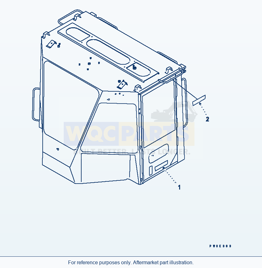 Komatsu WA380-5-SN 2-Persons Cab (Marks And Plate) parts diagram
