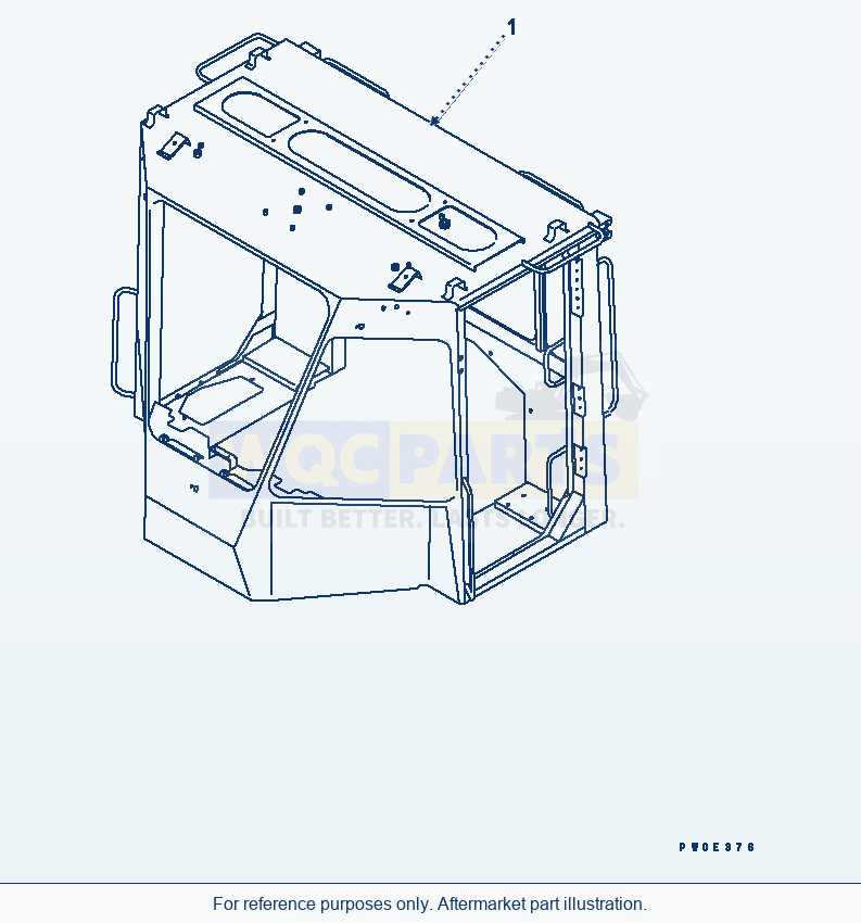 Komatsu WA380-5-SN 2-Persons Cab parts diagram