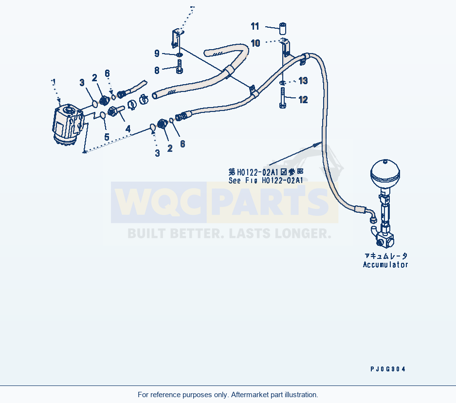 Komatsu WA380-5-SN Orbitrol Valve parts diagram