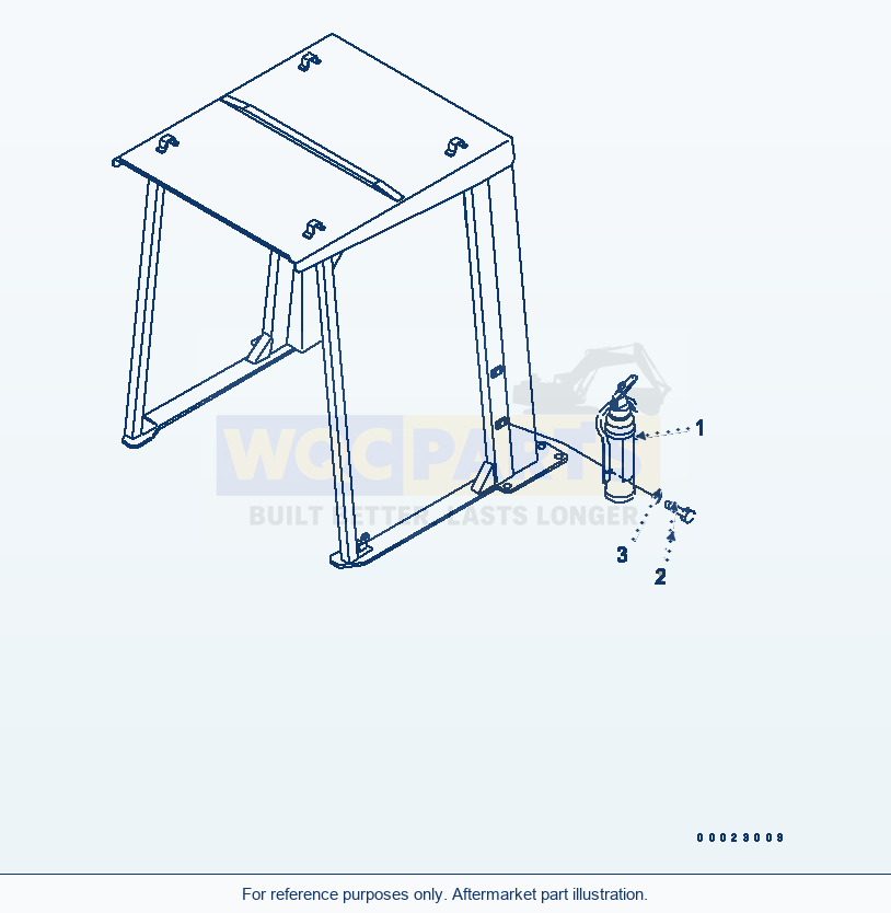Komatsu WA380-5-TN Fire Extinguisher (For Tunnel Spec.) parts diagram