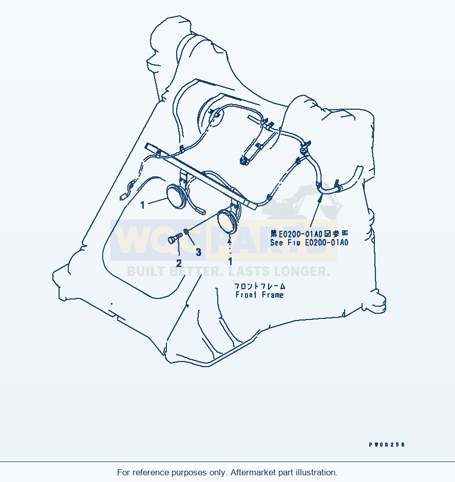 Komatsu WA380-5-TN Horn parts diagram
